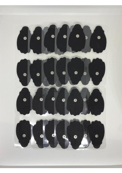 10 Paket, 40 Adet Güçlendirilmiş Jel Çıtçıtlı Tens Elektrod Pedi