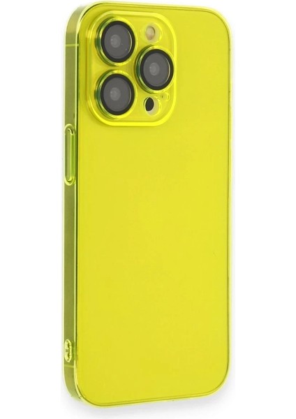 iPhone 13 Pro Max Kılıf Armada Lensli Kapak - Sarı