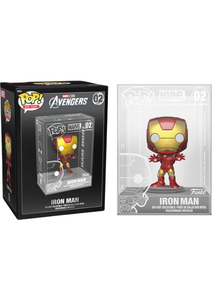 Marvel Iron Man Die-Cast Metallic Exclusive Funko Pop! #02