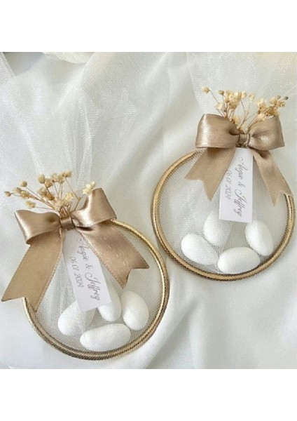 Kolonyam 20 Adet Süslemeli Halka Şekerleme Nikah Nişan Söz Düğün Hediyeliği fiyatları