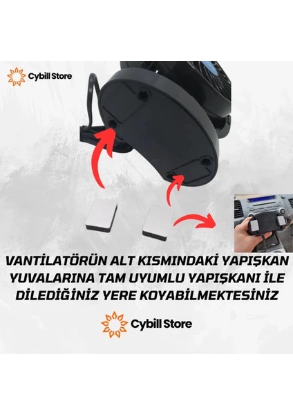 Tekli Vantilatör Torpido Üstü 12 Volt modelleri