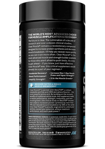 Muscletech, Clear Muscle, Hmb Free Acid, 84 Liquid Softgels.abd MENŞEI.4072 fırsatları