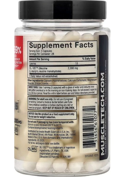 Muscletech, Peptide 185 2,000 mg 84 Capsules fiyatları