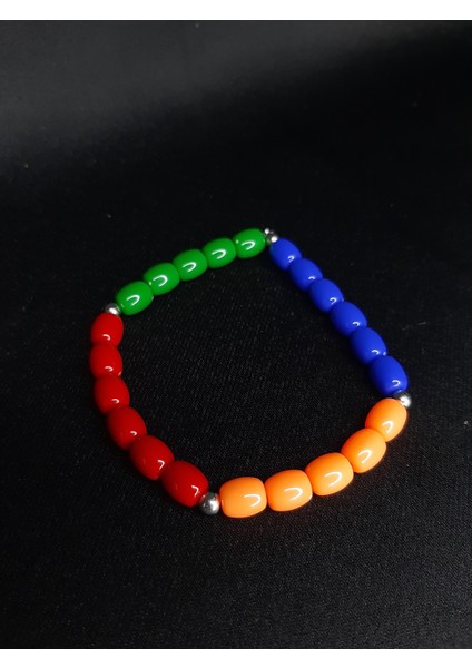 Mryart Renkli Boncuklu El Yapımı Unisex Bileklik – Rainbow Tasarım fiyatları