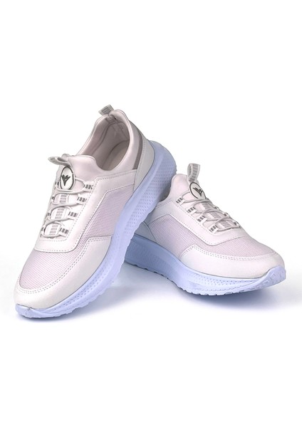 Erkek Beyaz Bağcıksız Esnek Çok Hafif Günlük Sneaker Spor Ayakkabı fiyatları