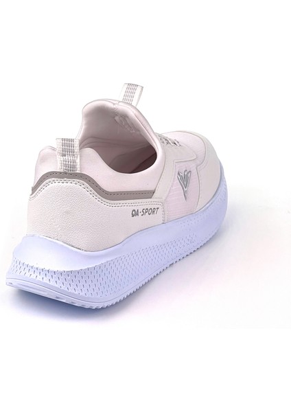 Erkek Beyaz Bağcıksız Esnek Çok Hafif Günlük Sneaker Spor Ayakkabı indirimleri