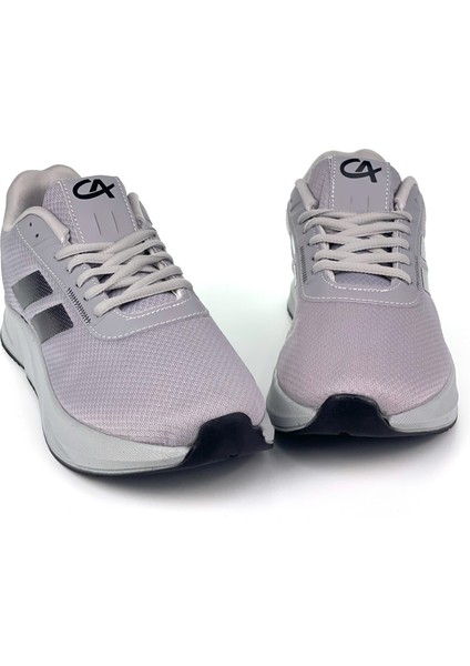 Erkek Buz Siyah Bağcıklı Nefes Alan Esnek Hafif Günlük Sneaker Spor Ayakkabı