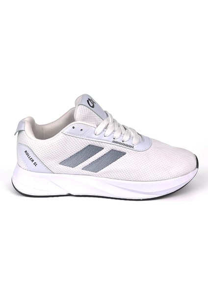 Erkek Beyaz Siyah Bağcıklı Nefes Alan Esnek Hafif Günlük Sneaker Spor Ayakkabı fırsatları