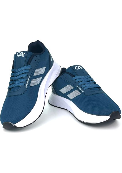 Erkek Indigo Bağcıklı Nefes Alan Esnek Hafif Günlük Sneaker Spor Ayakkabı fiyatları