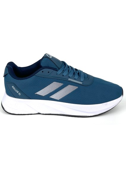 Erkek Indigo Bağcıklı Nefes Alan Esnek Hafif Günlük Sneaker Spor Ayakkabı fırsatları