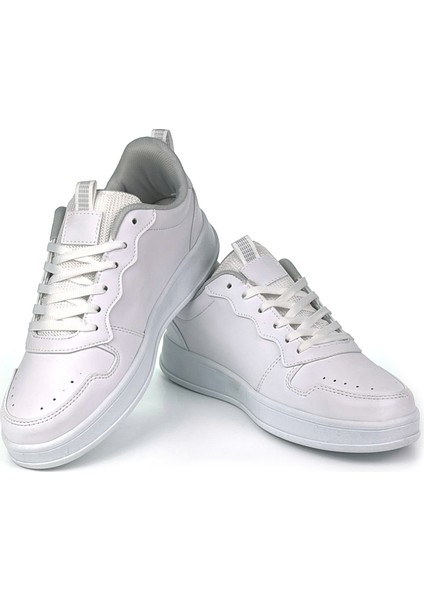 Unisex Beyaz Bağcıklı Rahat Günlük Sneaker Spor Ayakkabı fiyatları