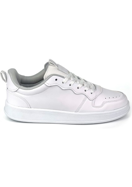 Unisex Beyaz Bağcıklı Rahat Günlük Sneaker Spor Ayakkabı fırsatları
