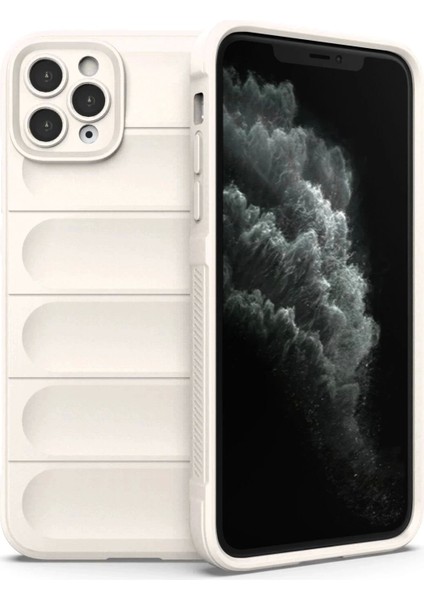 iPhone 11 Pro Max Kılıf Optimum Silikon - Krem