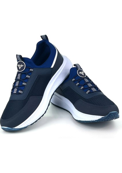 Erkek Lacivert Bağcıksız Esnek Çok Hafif Günlük Sneaker Spor Ayakkabı fiyatları