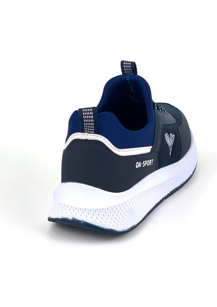Erkek Lacivert Bağcıksız Esnek Çok Hafif Günlük Sneaker Spor Ayakkabı indirimleri