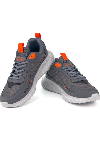 Unisex Füme Oranj Bağcıklı Esnek Hafif Günlük Sneaker Spor Ayakkabı fiyatları