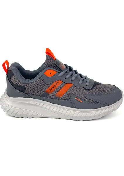 Unisex Füme Oranj Bağcıklı Esnek Hafif Günlük Sneaker Spor Ayakkabı fırsatları