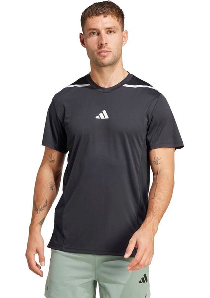 Designes For Training Pro-Series Erkek Siyah Yuvarlak Yaka Tişört