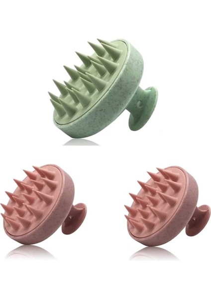 Saç Yıkama ve Masaj Tarağı, 1 Yeşil, 2 Pembe, Şık ve Konforlu Kullanım Sağlar