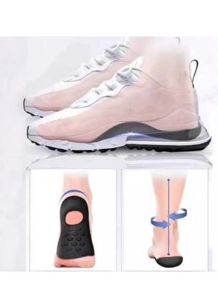 Içe Yamuk Basma ve Düz Taban Önleyici-Düzeltici Ortopedik Tabanlık Ayakkabı Tabanlık Topuk Yastığı indirimleri