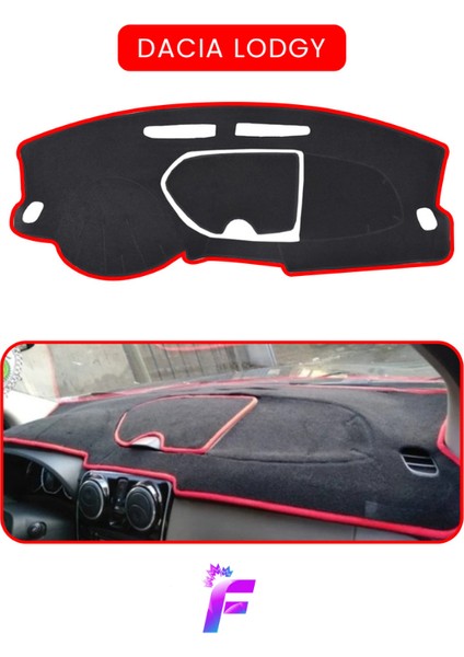 Dacıa Lodgy (2010-2017) Araca Özel Torpido Örtüsü | Ön Göğüs Kılıfı | Koruma | Oto Aksesuar | TA75