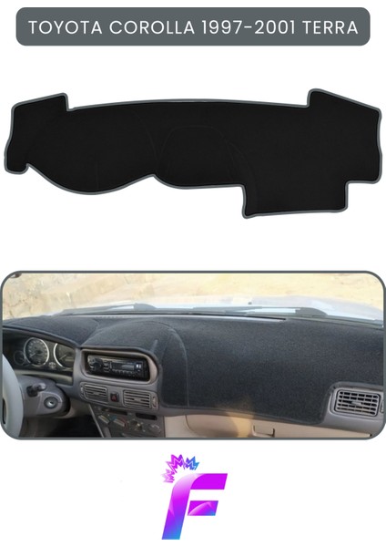 Toyota Corolla Terra (1997-2001) Torpido Örtüsü | Güneşten Korur | Kolay Montaj | Tam Uyum | B20