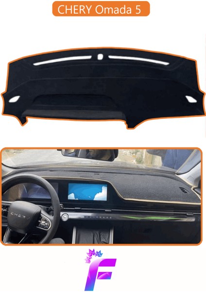 Chery Omada 5 Uyumlu Torpido Örtüsü | Çatlama ve Isıya Karşı Tam Koruma | Oto Aksesuar | D34