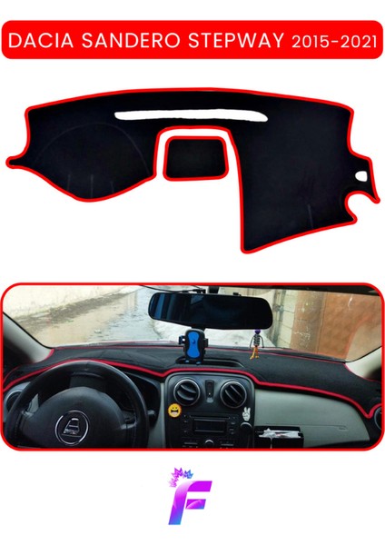 Dacıa Sandero Stepway (2015-2021) Torpido Kılıfı | Yansıma ve Isı Engeller| Oto Aksesuar | TA81