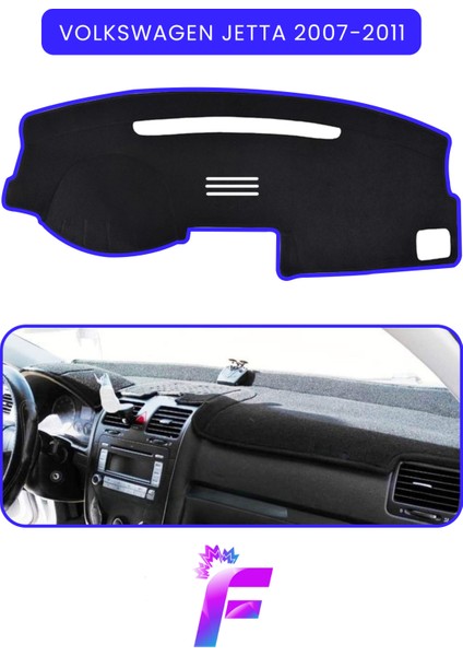 Volkswagen Jetta (2007-2011) Torpido Örtüsü | Güneşten, Isıdan, Çatlamadan Korur | Tam Uyum | C17