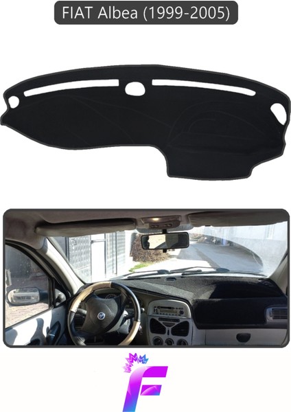 Fıat Albea (1999-2005) Araca Özel Torpido Örtüsü | Ön Göğüs Kılıfı | Tam Koruma | Oto Aksesuar | E48