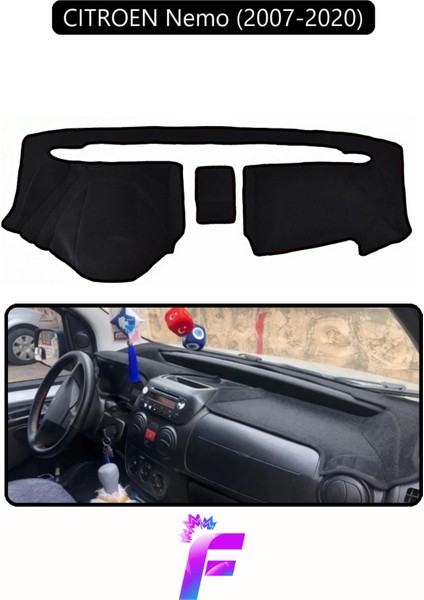 Cıtroen Nemo (2007-2020) Torpido Örtüsü | Güneşten Korur | Kolay Montaj | Tam Uyum |hızlı MONTAJ|E12