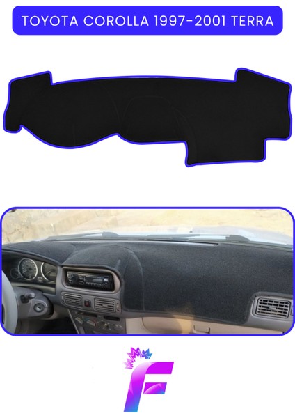 Toyota Corolla Terra (1997-2001) Torpido Örtüsü | Güneşten Korur | Kolay Montaj | Tam Uyum | B23