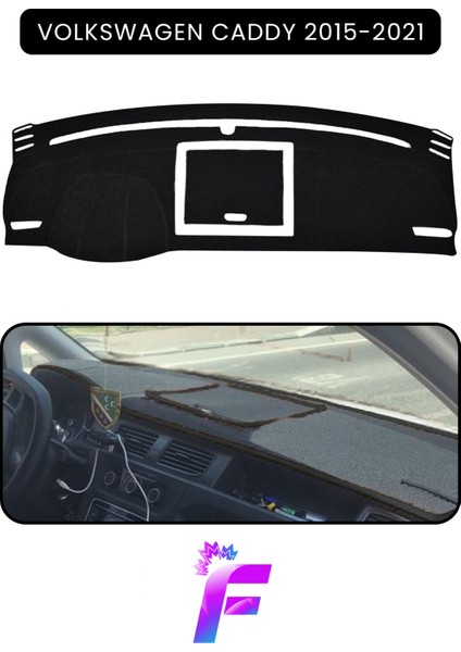 Volkswagen Caddy (2015-2021) Torpido Örtüsü | Araca Özel Üretim | Kolay Montaj | Tam Uyum| B84