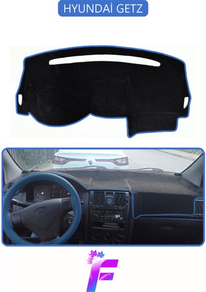 Hyundai Getz Uyumlu Ön Torpido Örtüsü | Hızlı ve Kolay Montaj | Kaymaz Tasarım | Tam Koruma | G35