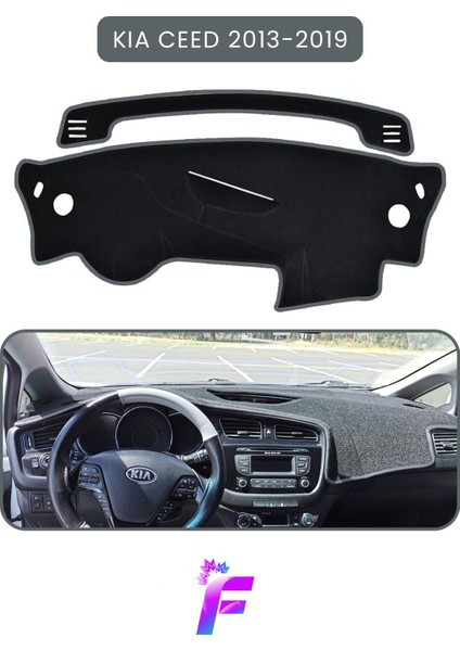 Kıa Ceed (2013-2019) Torpido Örtüsü | Güneşten, Isıdan, Çatlamadan Korur | Oto Aksesuar | TC86
