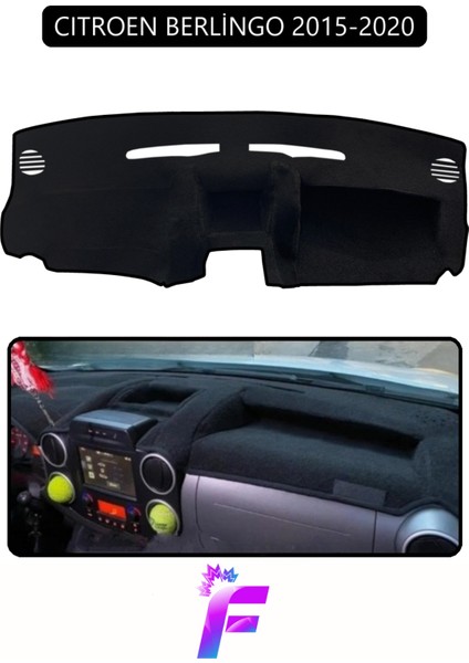 Cıtroen Berlingo (2015-2020) Uyumlu Torpido Örtüsü | Çatlama Karşı Tam Koruma | Tam Uyum | D72