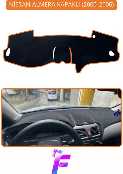Nissan Almera Kapaklı (2000-2006) Torpido Örtüsü | Güneş ve Yansımaya Karşı Kalkan | H58