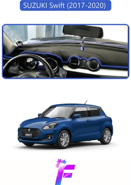 Suzukı Swift (2017-2020) Uyumlu Torpido Örtüsü | Yansıma Önleyici | Tam Koruma | Hızlı Montaj | K53