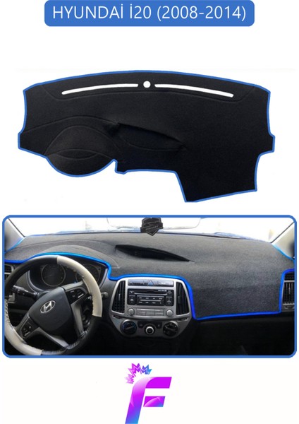 Hyundai I20 (2008-2014) Uyumlu Ön Torpido Örtüsü | Kolay Montaj | Kaymaz Tasarım | Tam Koruma | G41