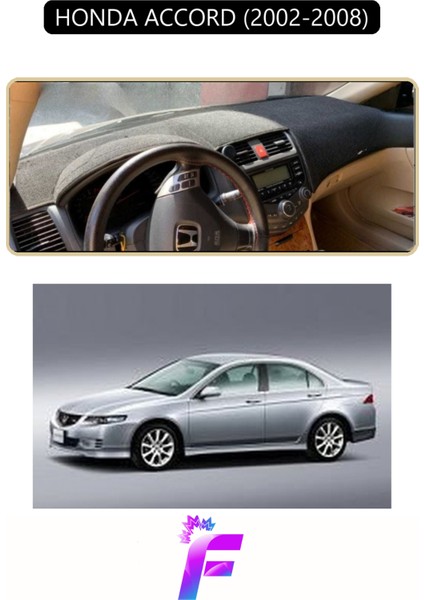 Honda Accord (2002-2008) Uyumlu Torpido Örtüsü | Yansıma Önleyici | Kolay Montaj | Tam Koruma | F42