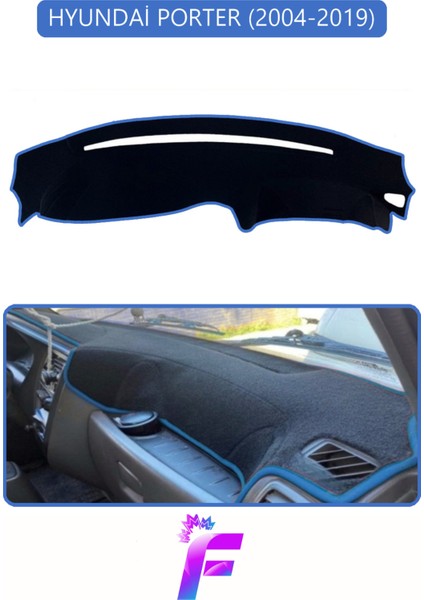Hyundai Porter (2004-2019) Araca Özel Torpido Örtüsü | Kolay Montaj | Güneşten Korur | Koruma | G65