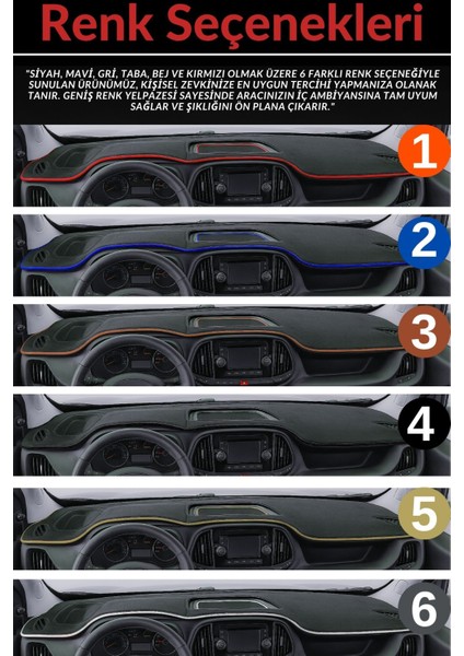 Dacıa Duster (2010-2016) Torpido Örtüsü | Güneşten Korur | Kolay Montaj | Tam Uyum | Araca Özel |E21