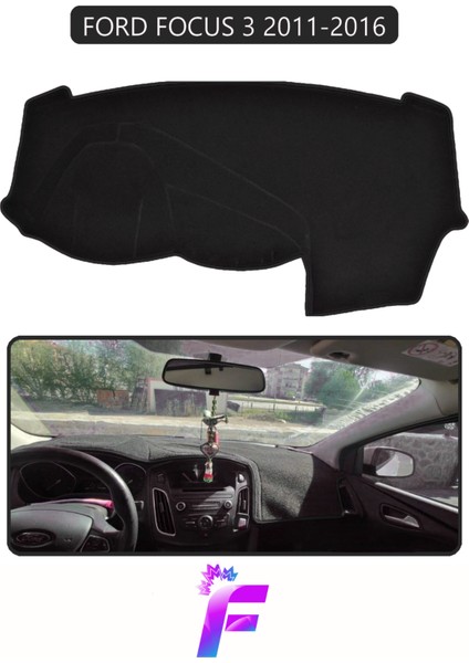 Ford Focus 3 (2011-2016) Torpido Örtüsü | Güneşten Korur | Kolay Montaj | Tam Uyum | Araca Özel |E84