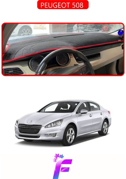 Peugeot 508 (2010-2018) Uyumlu Torpido Örtüsü | Yansıma Önleyici | Tam Koruma | Kolay Montaj | H93