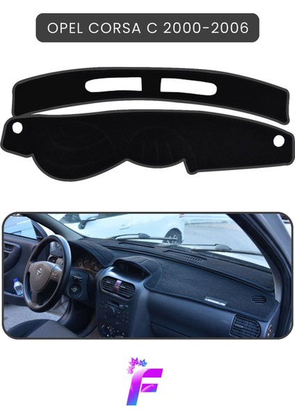 Opel Corsa C (2000-2006) Torpido Örtüsü | Güneşten Korur | Kolay Montaj | Tam Uyum | Tam Koruma |T42