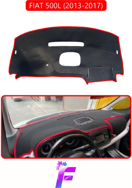 Fıat 500L (2013-2017) Uyumlu Torpido Örtüsü | Çatlama ve Isıya Karşı Tam Koruma | Oto Aksesuar | E39