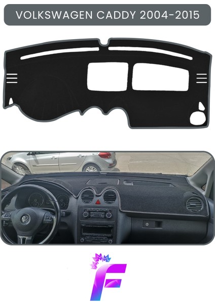 Volkswagen Caddy (2004-2015) Araca Özel Torpido Örtüsü | Ön Göğüs Kılıfı | Tam Koruma |B74