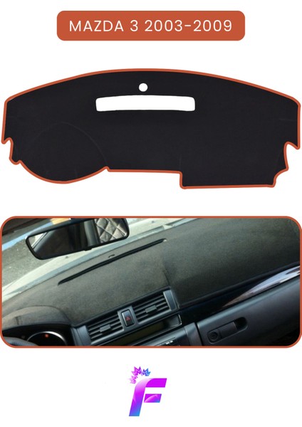 Mazda 3 (2003-2009) Uyumlu Torpido,panel Örtüsü | Hızlı ve Kolay Montaj | Kaymaz Tasarım | TD28