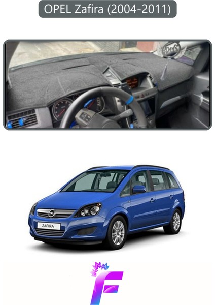Opel Zafira (2004-2011) Uyumlu Torpido Örtüsü | Yansıma Önleyici | Tam Koruma | Kolay Montaj | H80