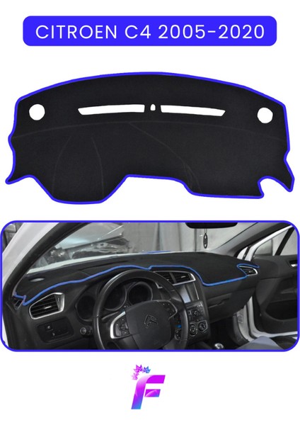 Cıtroen C4 (2005-2020) Uyumlu Ön Göğüs Örtüsü | Yansıma Önleyici | Kolay Montaj | Oto Aksesuar |TA65